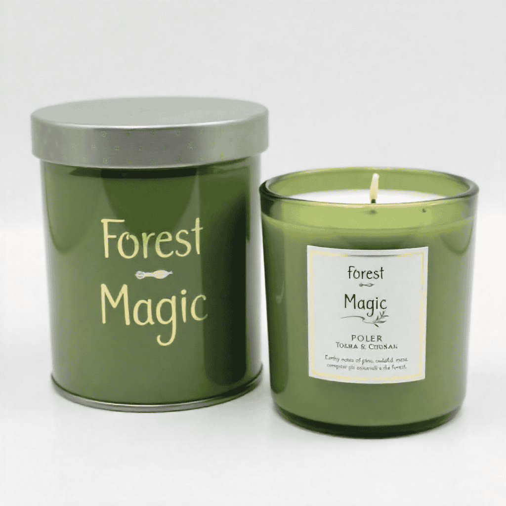 Waldzauber Aromakerze mit Kiefern- und Zedernduft